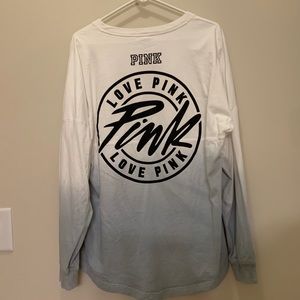 Long Sleeve PINK ombré shirt